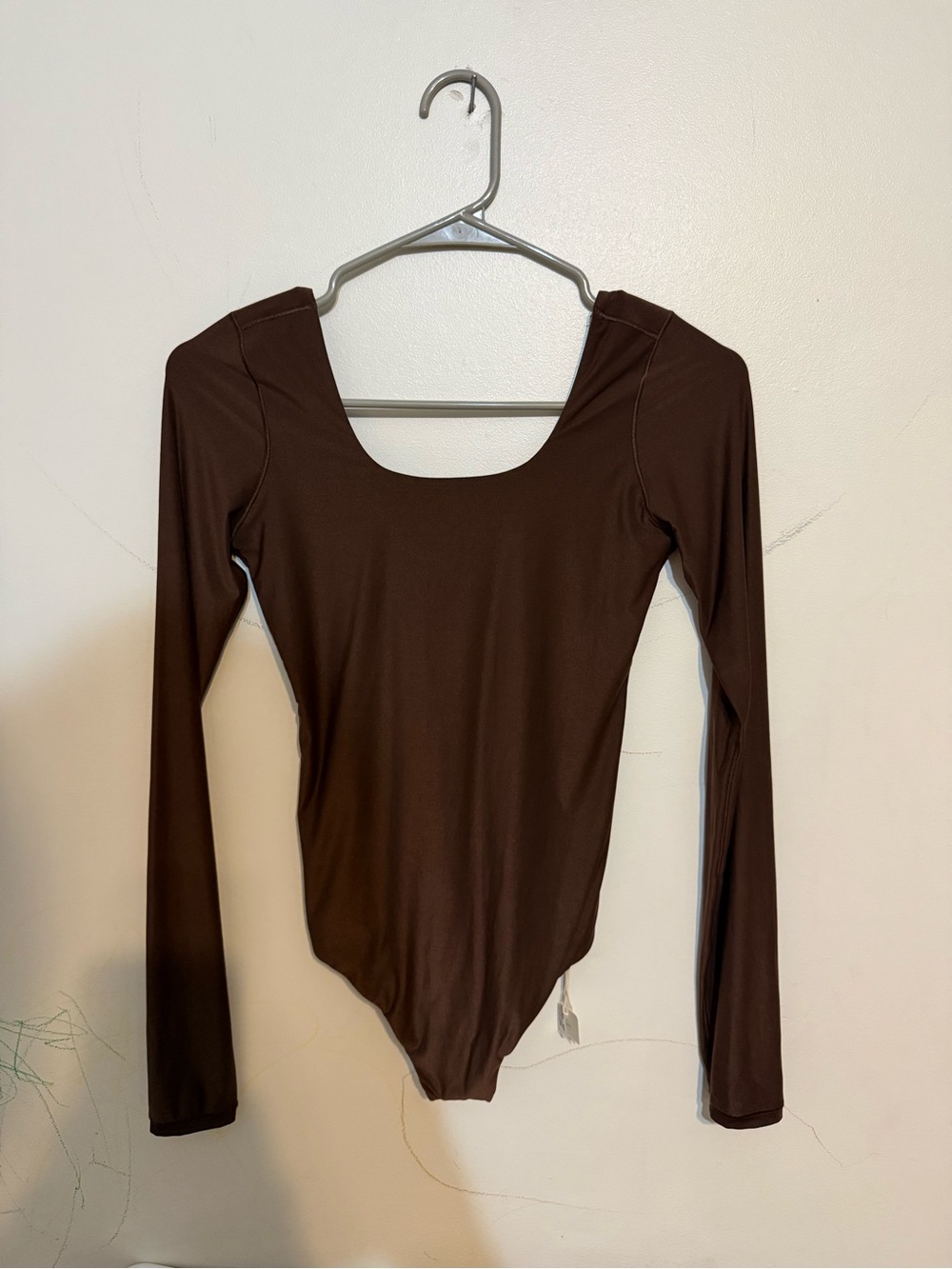 Aerie Smoothez Brown Long-Sleeve Bodysuit